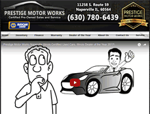 Tablet Screenshot of myprestigecar.com